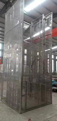 全不鏽鋼(gāng)導軌式升降(jiàng)貨梯