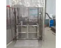 全(quán)不鏽鋼導軌(gui)式升降貨梯(ti)